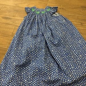 Lolly Wolly Smocked Girls Dress